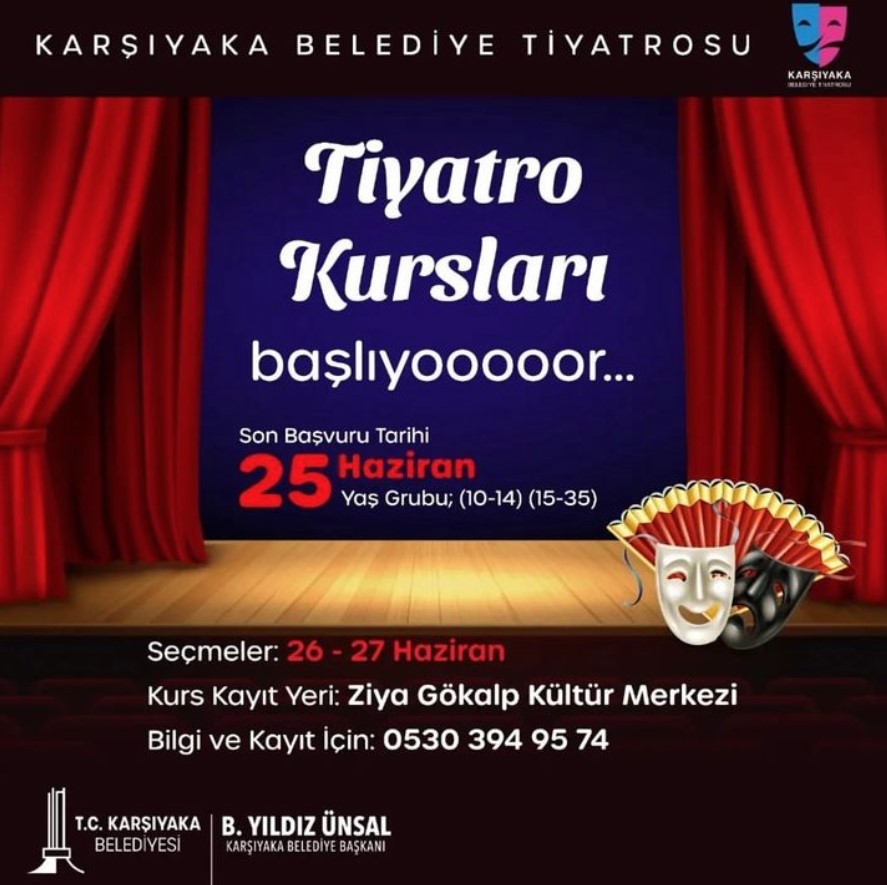 Karşıyaka Belediye Tiyatrosu Yeni Kurs Dönemine Başlıyor