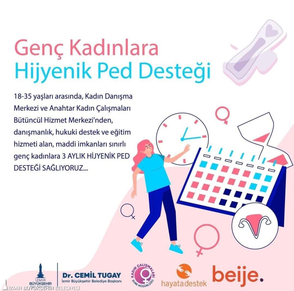 Büyükşehir'den Kadınlara Hijyenik Ped Desteği