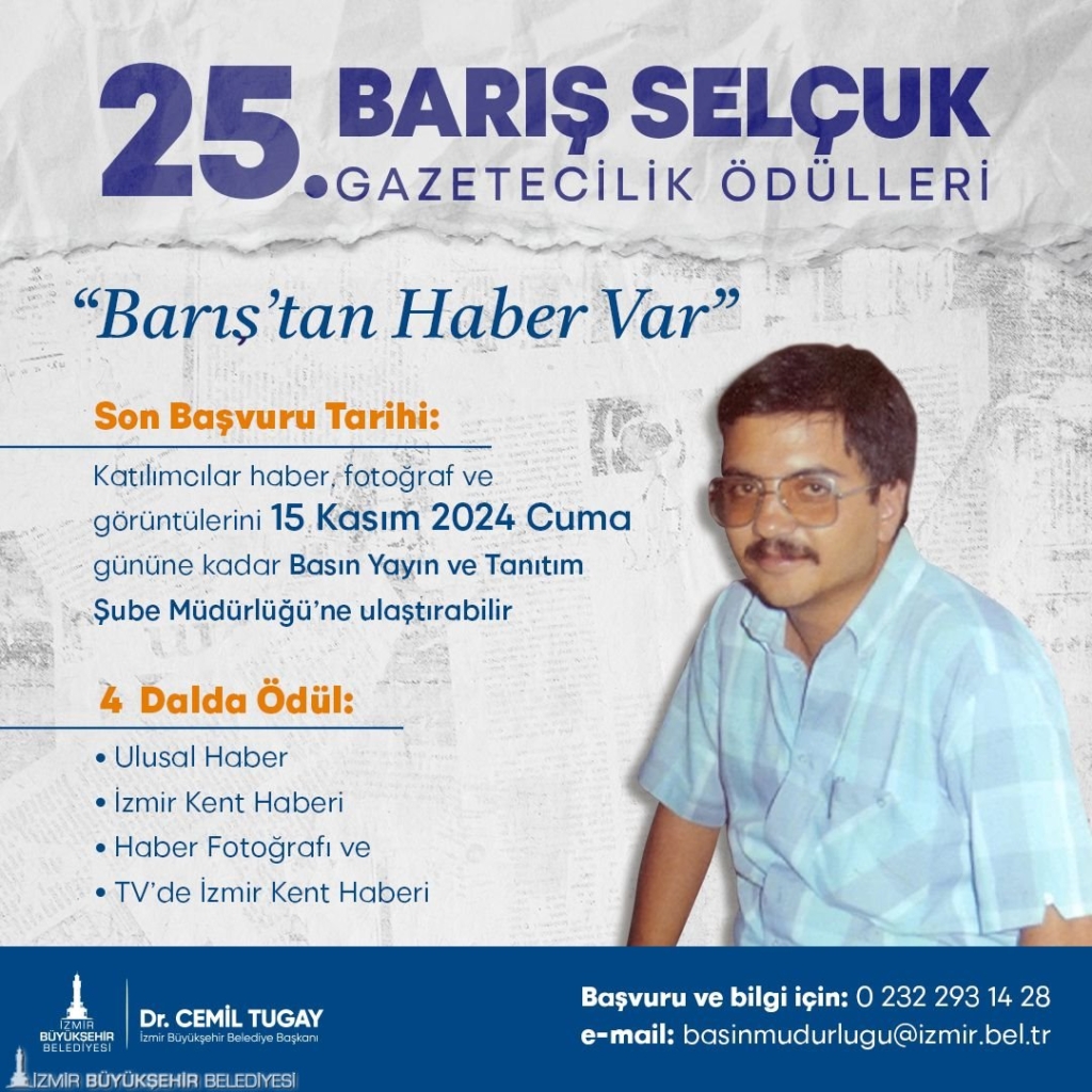 25. Barış Selçuk Gazetecilik Ödülleri Başvuruları Sürüyor