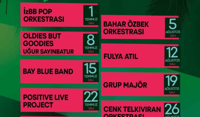 İzmir’de Çim Konserleri Yeniden Başlıyor
