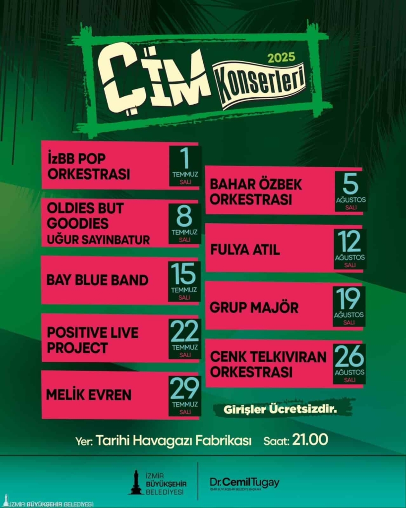 İzmir'de Çim Konserleri Yeniden Başlıyor