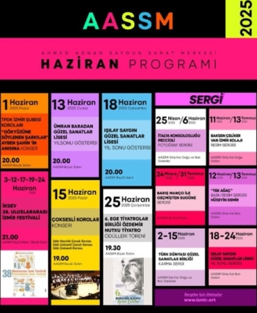 Haziran’da AASSM’de Sanat Dolu Bir Takvim