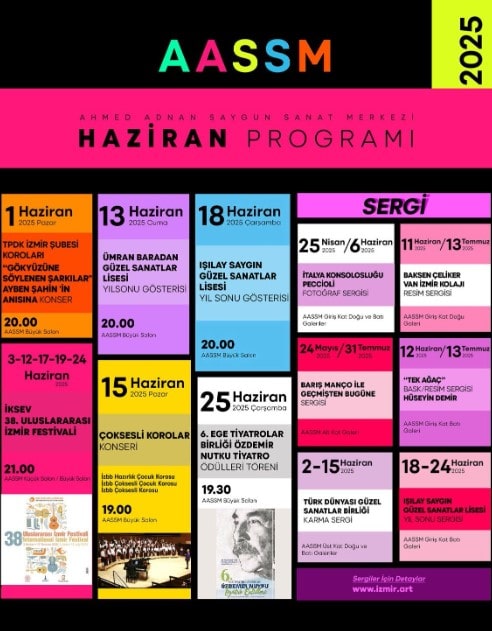 Haziran’da AASSM’de Sanat Dolu Bir Takvim