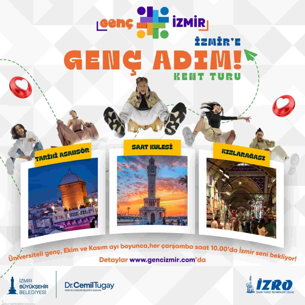 İzmirli Üniversitelilere “Genç Adım” Kent Turu