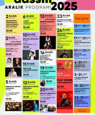 AASSM Aralık Ayında Sanatla Dolup Taşıyor