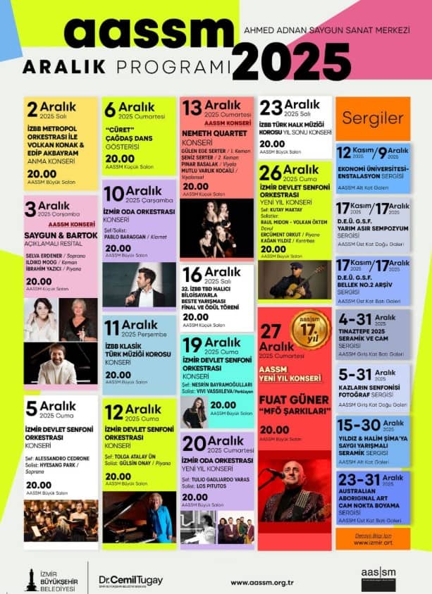 AASSM Aralık Ayında Sanatla Dolup Taşıyor