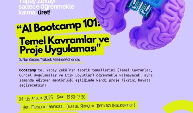 İzmirli Gençler Yapay Zeka ile Proje Üretecek