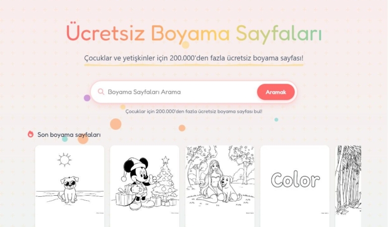 Doğum günü partisi için boyama sayfası hazırlamanın pratik yolu